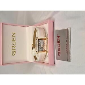 ​UNWORN Gruen Ladies Tank Watch GR8766 - New Old Stock Full Set - New Battery